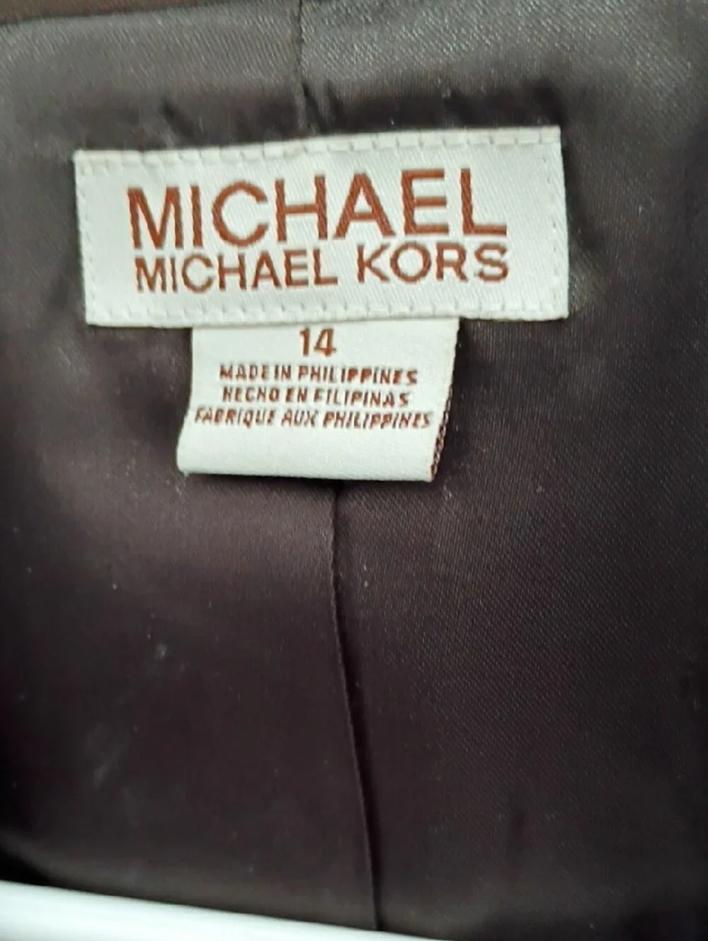 Michael Kors Women's Dark Brown Single-Button Blazer
